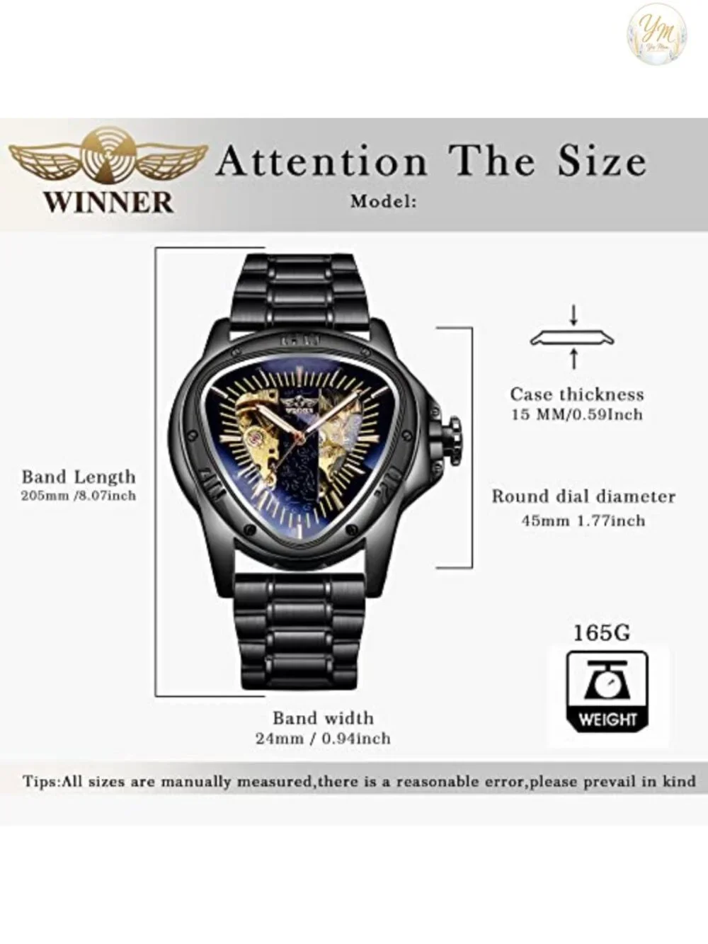 Men's Automatic Mechanical Watch, Skeleton Dial, Leather Strap, Racing Design